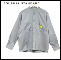 【美品】JOURNAL STANDARD バンドカラーシャツ L カーキ