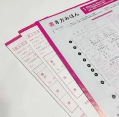 送料無料♡書き方みほん付き!令和表記 ゼクシィ 付録 ピンクの婚姻届 ×2枚