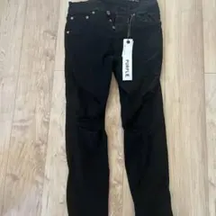 PURPLE BRAND ブラックデニムパンツ