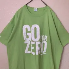 アメリカ古着 オーバーサイズ 英文 ビッグロゴ 半袖 Tシャツ アースカラー
