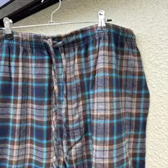 STAFFORD チェックパジャマパンツ ワイドシルエット