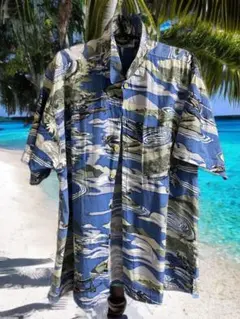 中古　RESERVOIR アロハシャツ 半袖 XL
