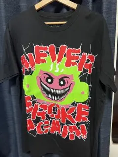 NEVER BROKE AGAIN Tシャツ LARGE ブラック　グラフィック