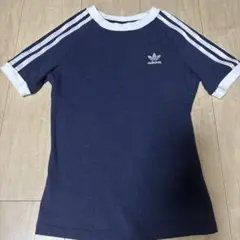 adidas ネイビー 半袖Tシャツ XS