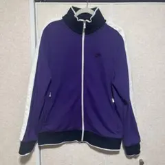NIKE ナイキ 刺繍ロゴ スウッシュ 紫 トラックジャケット L