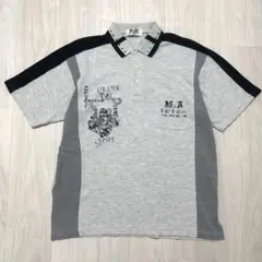 美品☆一点物90s／ポロシャツ／ビンテージ／ストリート系／L／HIPHOP