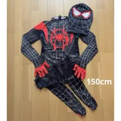 スパイダーマン コスチューム 150 ストレッチスーツ　セットアップ コスプレ