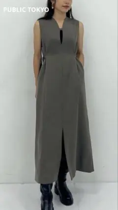 美品　PUBLIC TOKYO 3way マルチウェイジレワンピース　ミレモ丈