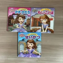 ★ちいさなプリンセス　ソフィア4〜6さい　「いっしょにまなぼう」知育絵本3さ冊