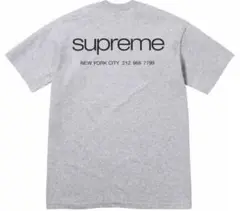 Supreme NYC Tee Heather Grey Mサイズ　新品未使用
