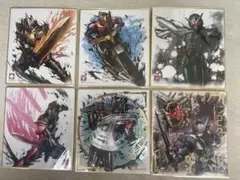 仮面ライダー アート色紙 6枚セット