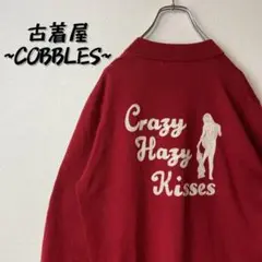 【人気ヒスガール】HYSTERIC GLAMOUR古着カーディガン赤レッド刺繍