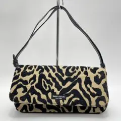 未使用 kate spade ケイトスペード ハンド バッグ ヒョウ柄 トート