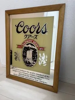 Coors パブミラー　アンティーク　クアーズ　アメリカ　ビンテージ　雑貨 Coors Mirror アメリカン ビンテージ 雑貨 ミラー