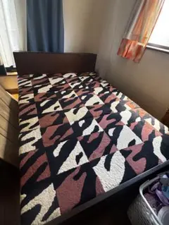 丸八　ダブルベッド　収納付き