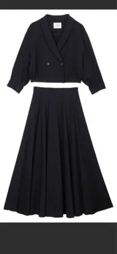 AMERI SHORT TOP WITH SKIRT DRESS ブラックM新品
