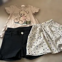 Tシャツとショートパンツ 3点セット