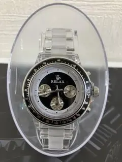 RELAX 腕時計 王冠折れロゴ ポール・ニューマン ステンレスバックル