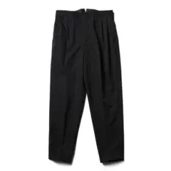 ESSAY エッセイ 19SS 3 TUCKED SLACKS - Black