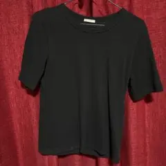 シンプル ブラック 半袖 Tシャツ