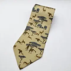 アフリカ動物柄ネクタイ　古着　高円寺　下北沢