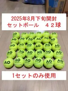 テニスボール 2025年8月下旬大会使用のセットボール 42球