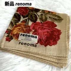 新品✨レノマ renoma 薔薇 花柄 ハンカチ