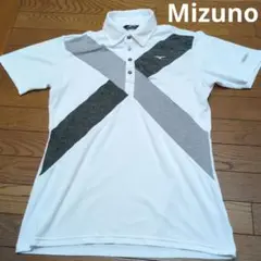 ✨Mizuno✨ 半袖ポロシャツ ✨ホワイト/グレー✨サイズ　L✨