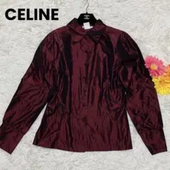 CELINE セリーヌ ブラウス Lサイズ相当 シルク