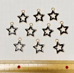 星　エナメルチャーム　10個