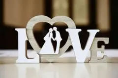結婚式　受付　オーナメント　プレート　木製　LOVE ラブ　ウェルカムスペース