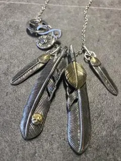 ターコイズイーグルと金爪 ターコイズ 金ハートフェザー