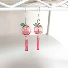 りんご風鈴ピアス