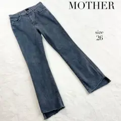 【マザー】THE INSIDER CROP STEP FRAY☆グレー☆26