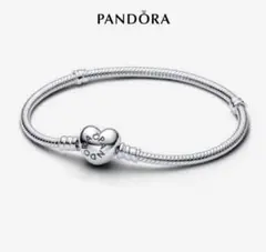 Pandora ハートチャーム ブレスレット　18(手首16cm)
