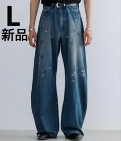 【新品＆完売品】SINSS バギーシルエットカーブデニム ブルー系その他 L