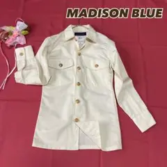 (No.u2)マディソンブルー size00 ミリタリーシャツ麻混