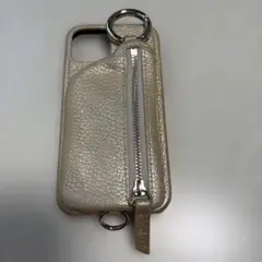 ajew レザー スマホケース ベージュiPhone12対応