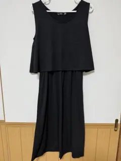 SUREVE ブラック ノースリーブ ロングワンピース M