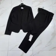 新品タグ付♡ロマーノビアンキ ノーカラージャケット 洗えるスーツ セットアップ