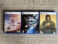 ホライゾン、ステラーブレイド、デスストランディングPS5ソフト３本セット