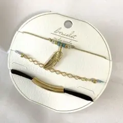 ブレスレット　セット　リーフ　アクセサリー　新品　日本製