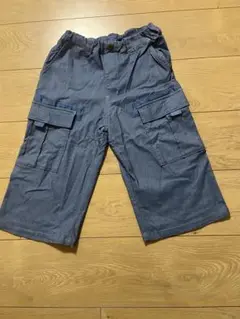 night hunter Number 24 デニム柄ブルー ハーフパンツ140