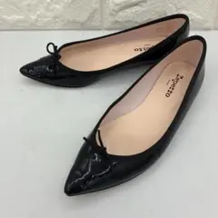 良品 repetto レペット ブリジット ポインテッドトゥ 38 ブラック