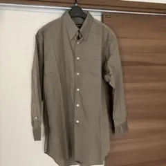 新品　ダーバン　メンズ　長袖　シャツ　ブラウン　ストライプ　M