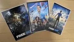 フリーガイ オリジナルビジュアルシート3枚セット