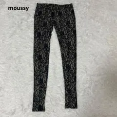 moussy レース柄 レギンスパンツ