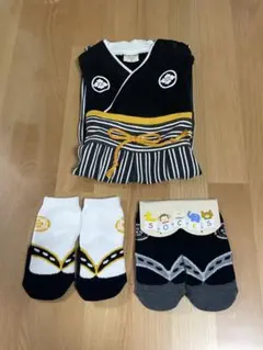 袴ロンパース80　足袋靴下9〜12センチ