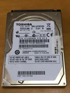 TOSHIBA MK1676GSX 160GB 内蔵型ハードディスクドライブ