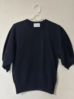 UNITED ARROWS 半袖ニット ネイビー